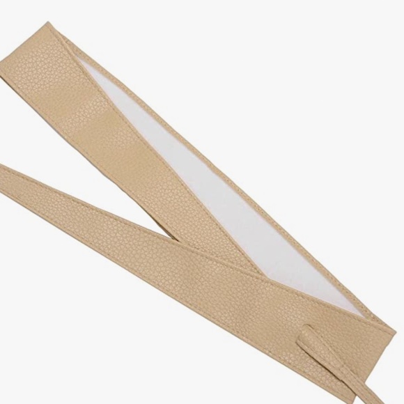 Women Soft PU Leather Obi Belt Self Tie Wrap Cinch Belt Fashion Bowknot Waistban main image 4